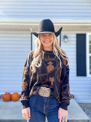 Copper Cowboy Reversable Sweater