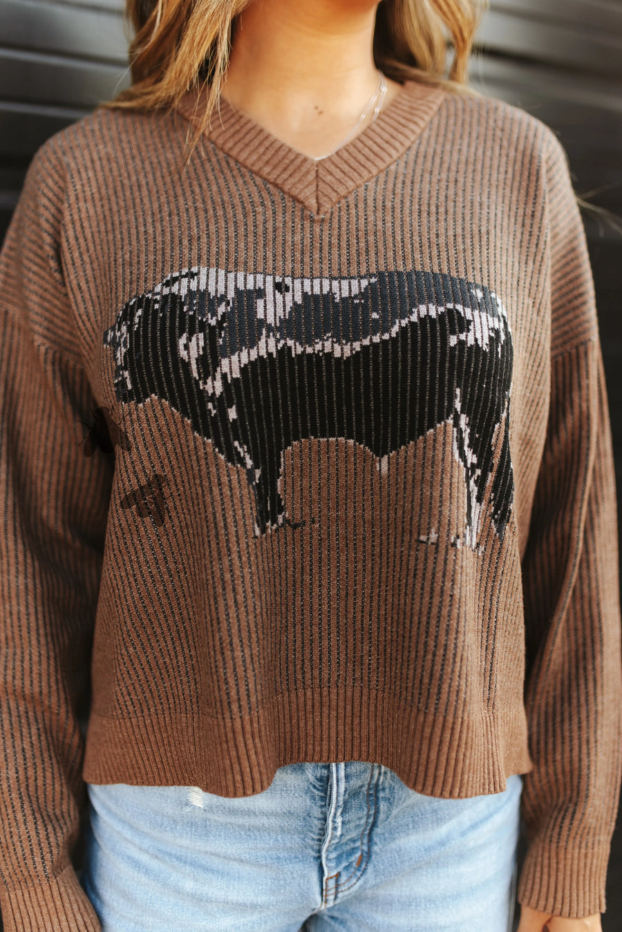 Angus Highway Knit Sweater (Brown)