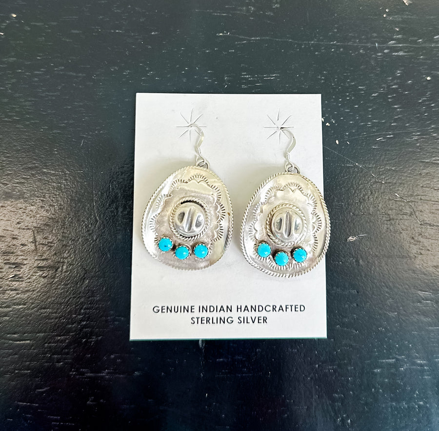 Authentic Cowboy Hat Earrings