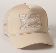 Howdy Darlin Trucker Hat (Tan)