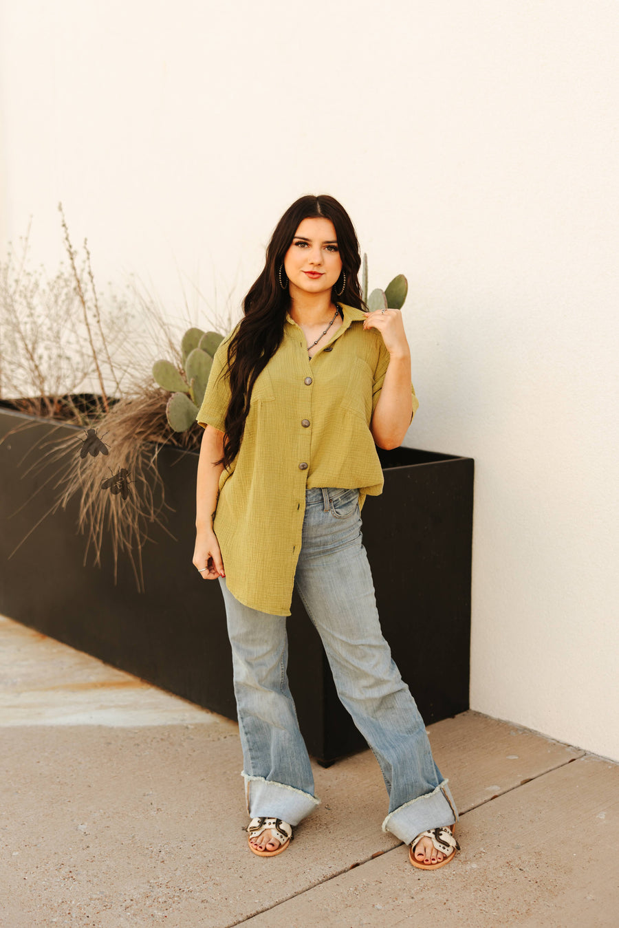 Rodeo Grounds Button Up (Verde)