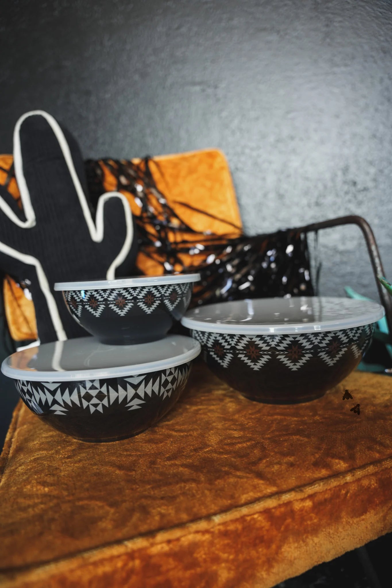 Aztec Bowl Set (Black)