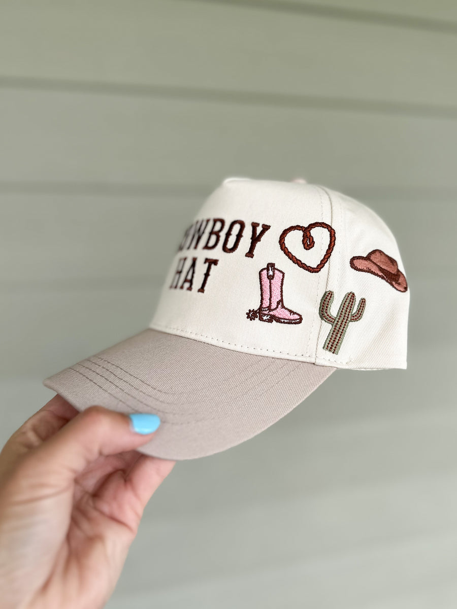 Cowboy Hat Charm Trucker Hat