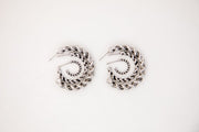 Twisted Hoop Earring Set (Silver)