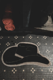 Cowboy Hat Rug (Black)