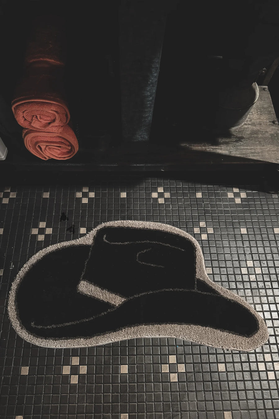 Cowboy Hat Rug (Black)