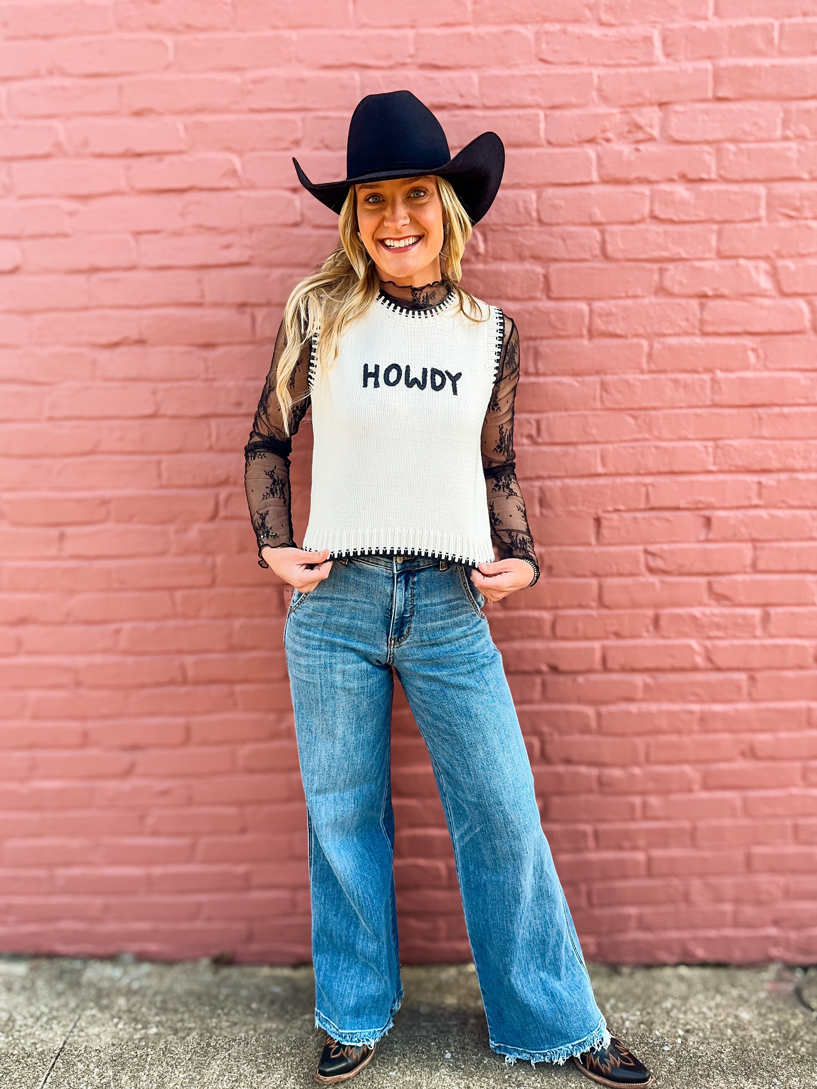 Howdy Knit Pullover Sweater