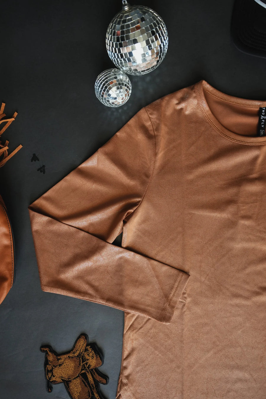 Leather Lux Long Sleeve (Saddle)