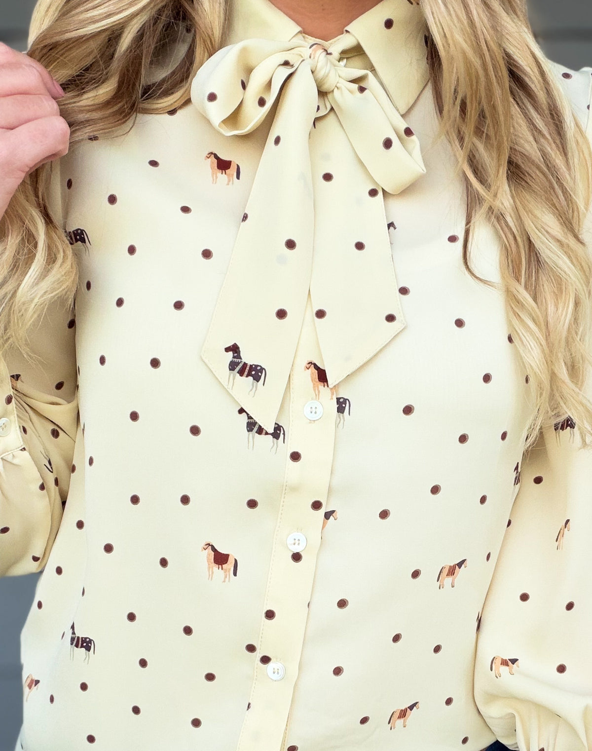 Polka Dot Ponies Blouse