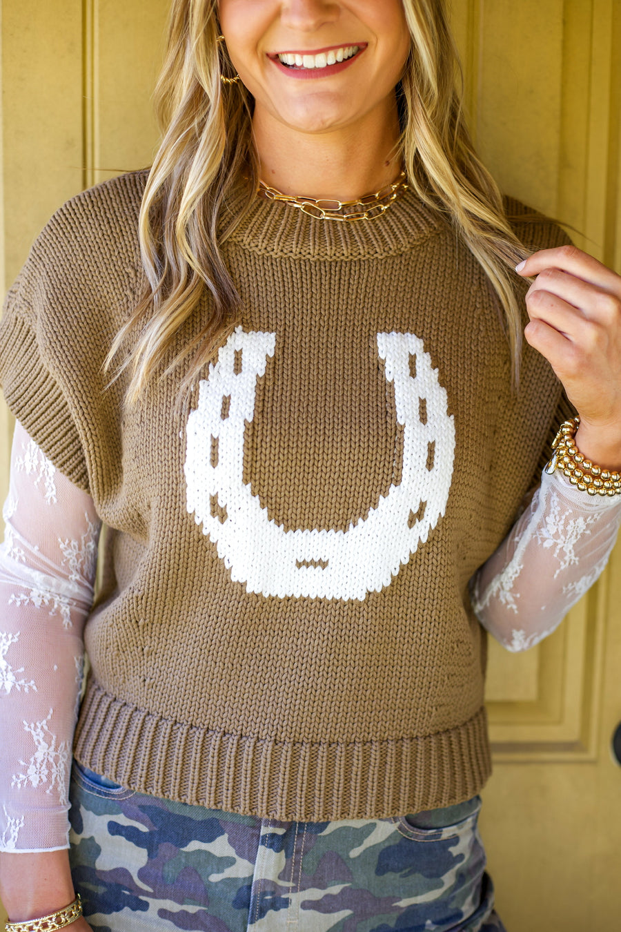 Hold Your Horses Sweater Vest