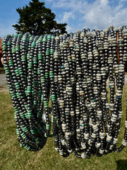 Azurite & Sterling Silver Pearl Necklace – 5mm - 19"