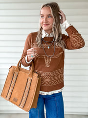 Longhorn Sweater (Cinnamon)