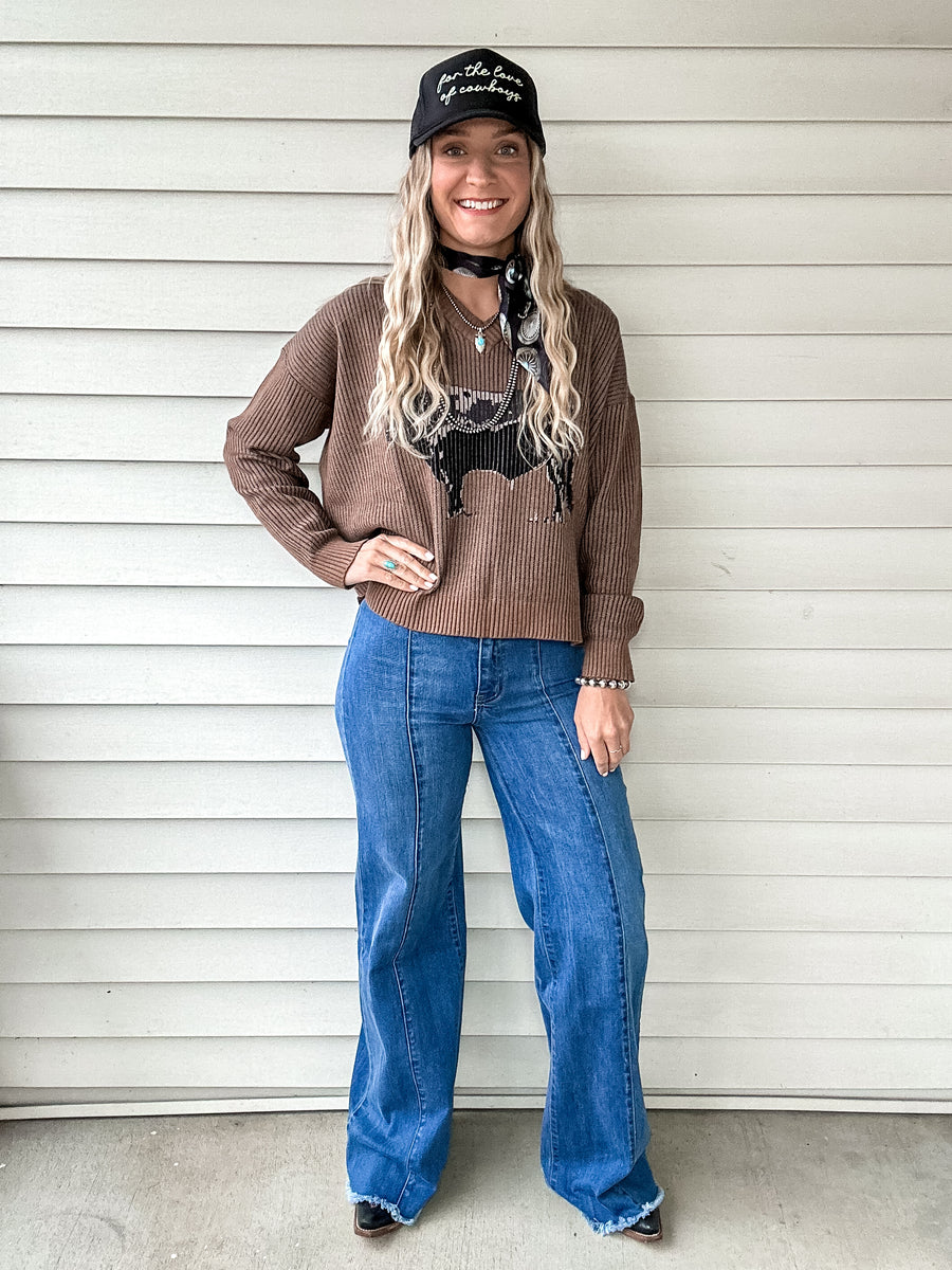 Angus Highway Knit Sweater (Brown)