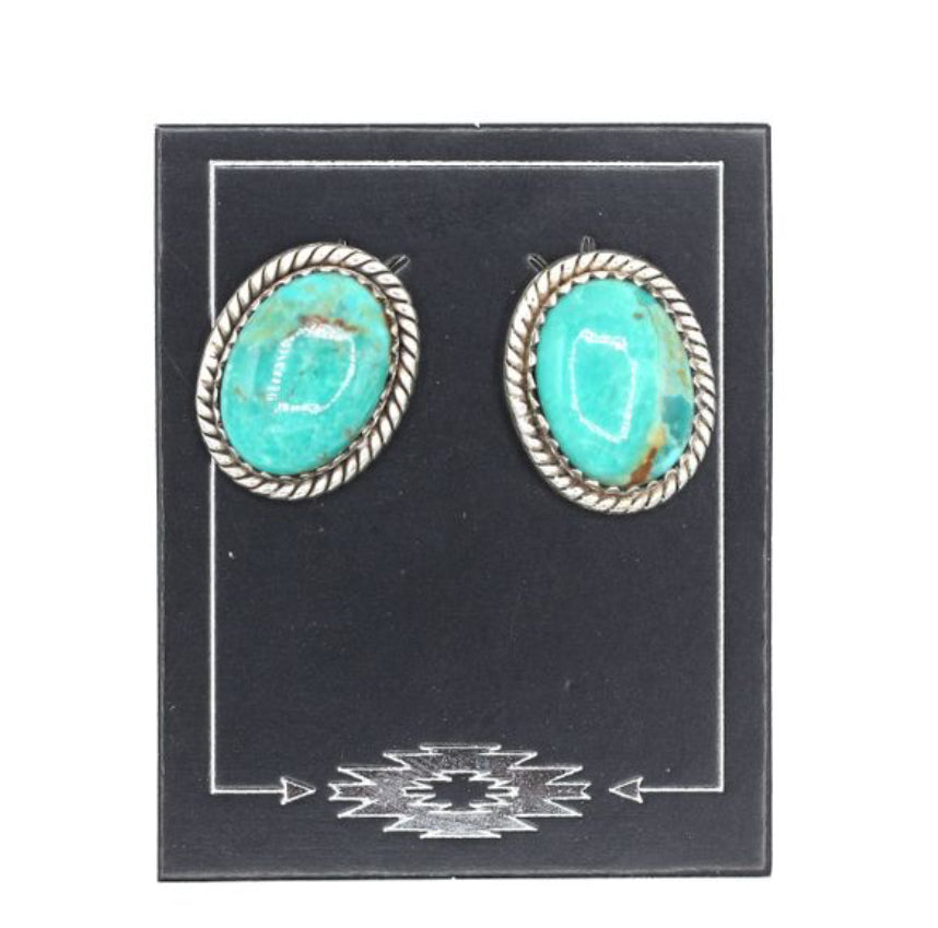 Kingman Oval Post Earrings