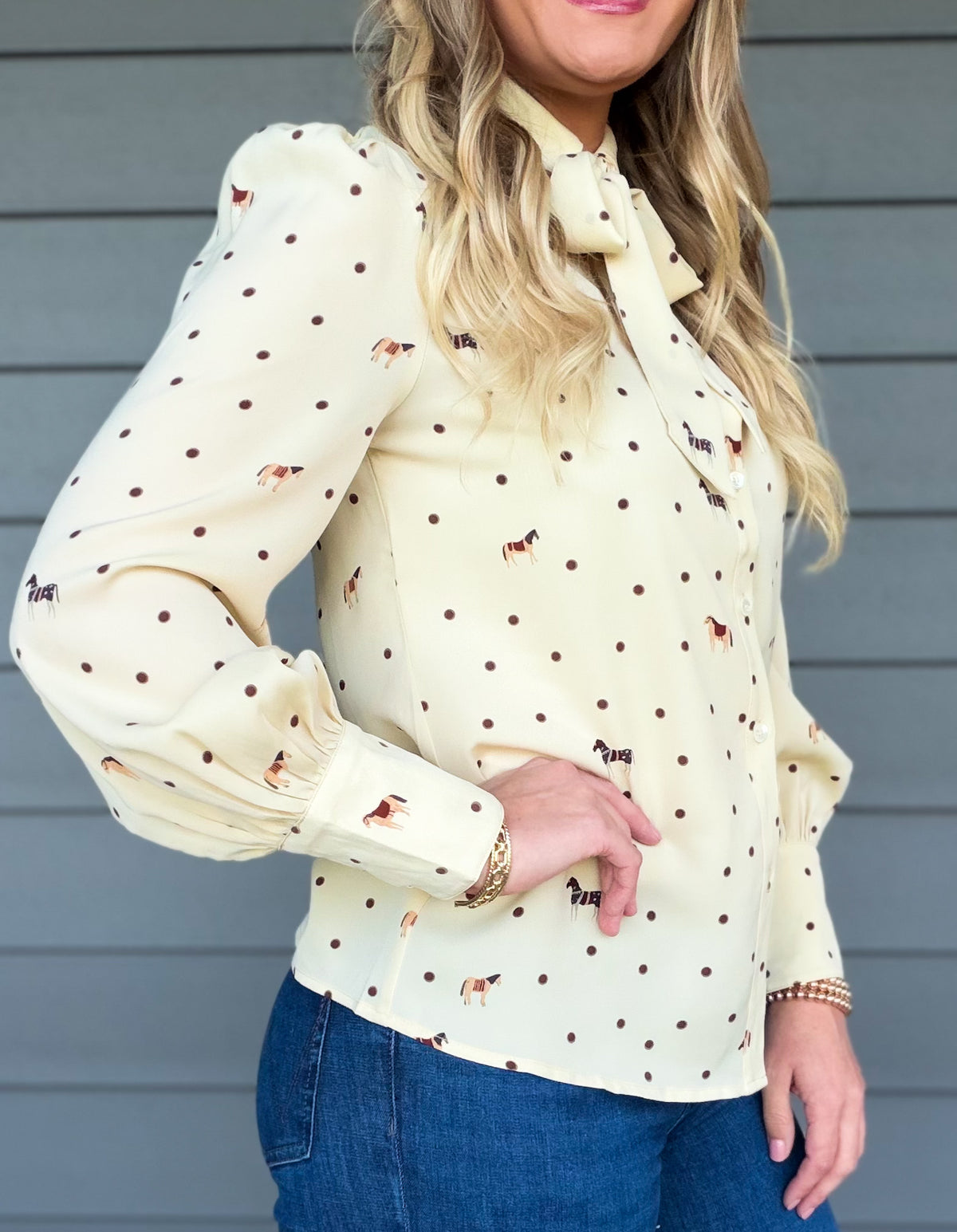 Polka Dot Ponies Blouse