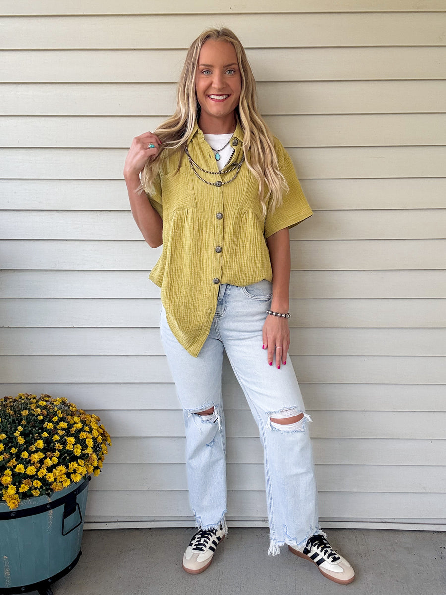 Rodeo Grounds Button Up (Verde)