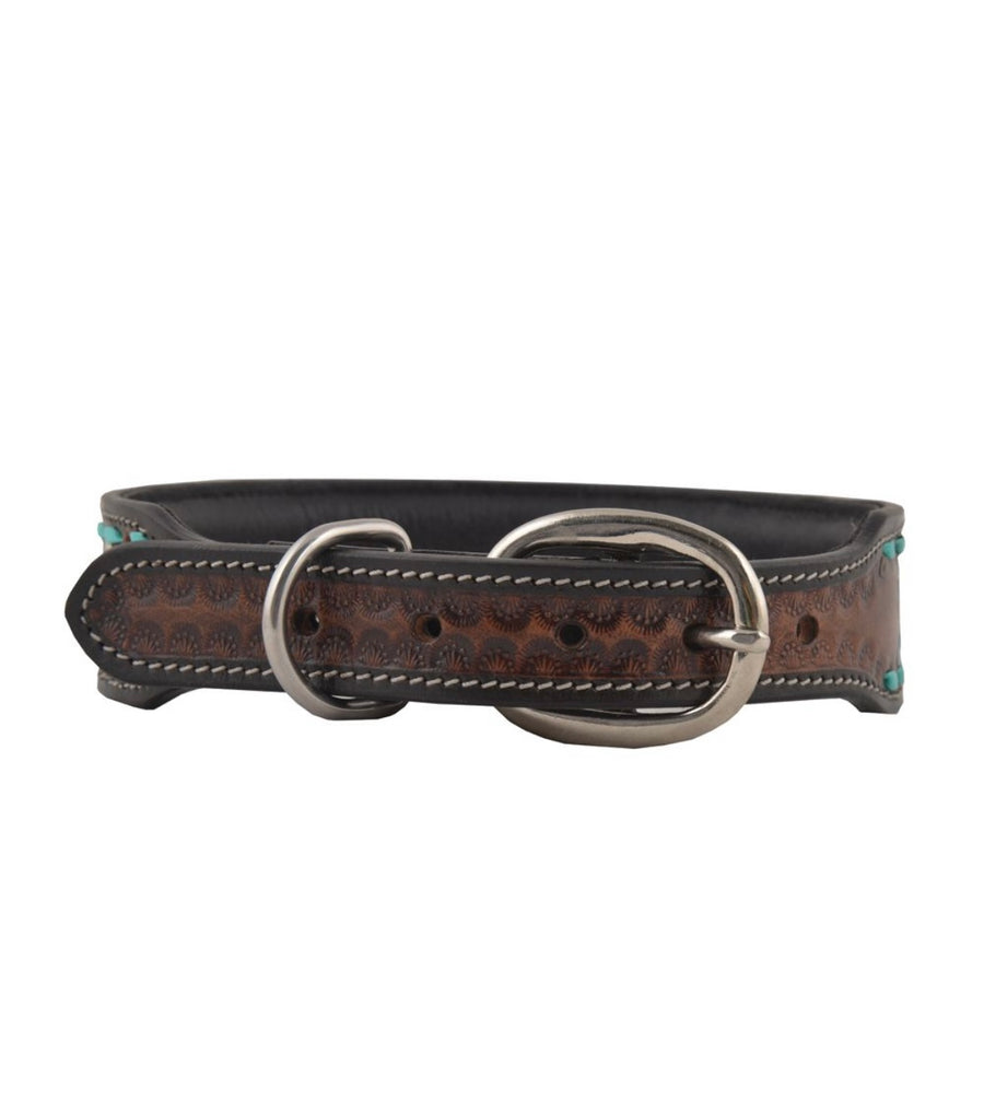 Bloom Leather Dog Collar