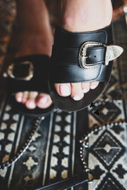 Buckle Betty Sandals Black