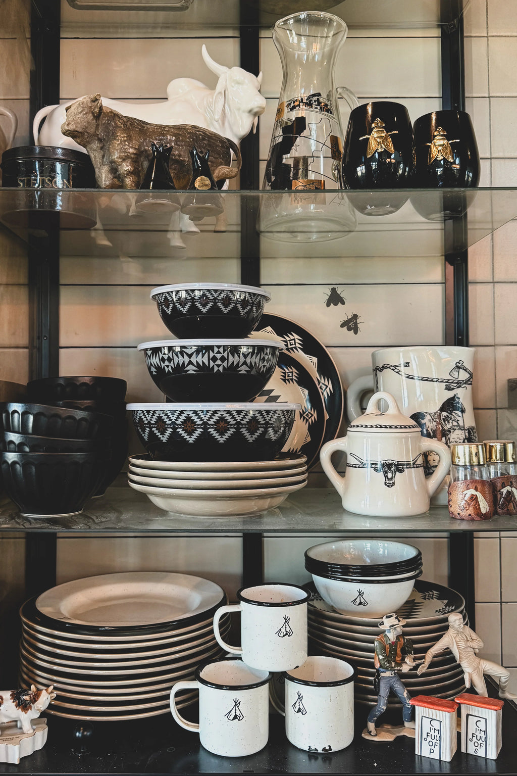 Aztec Bowl Set (Black)