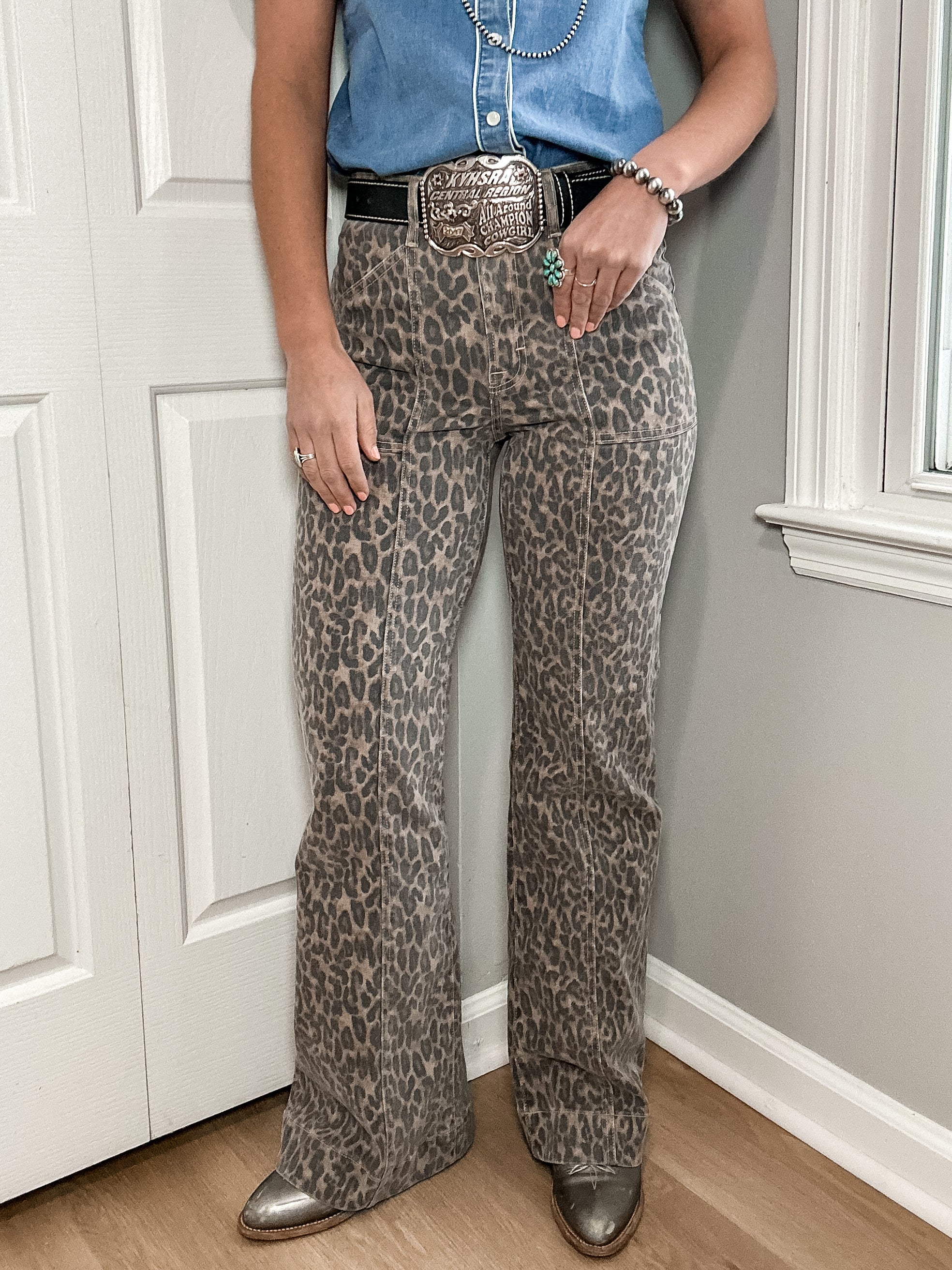 Logan Leopard Jeans (Hidden Jeans)