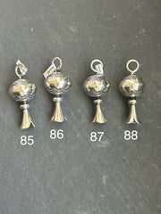 Sterling Silver Fancy Sun Ray Blossom Pendant – Hand Milled by Jason Ogg