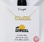 Cowgirl Necklace (Gold)