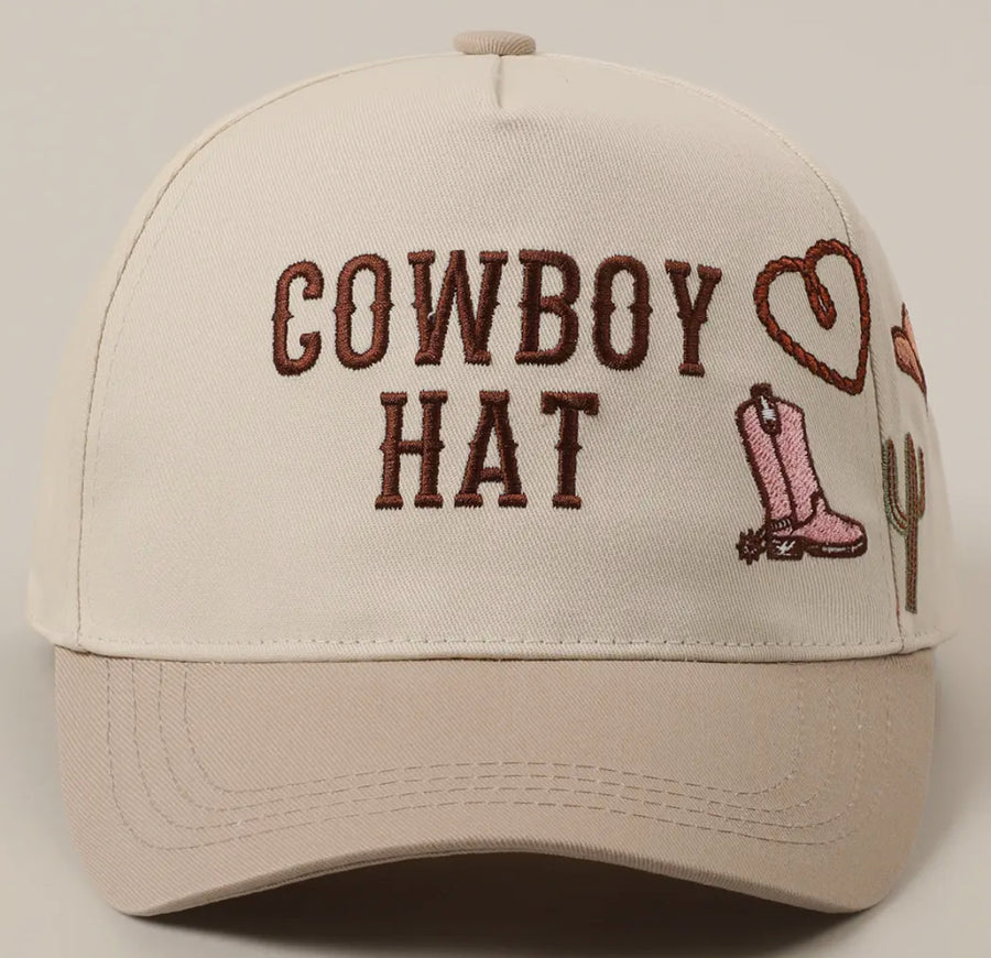 Cowboy Hat Charm Trucker Hat