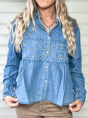 Loopty Lou Long Sleeve (Denim)