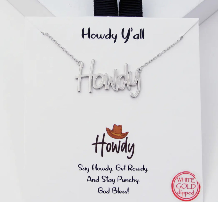 Howdy Necklace (Silver)
