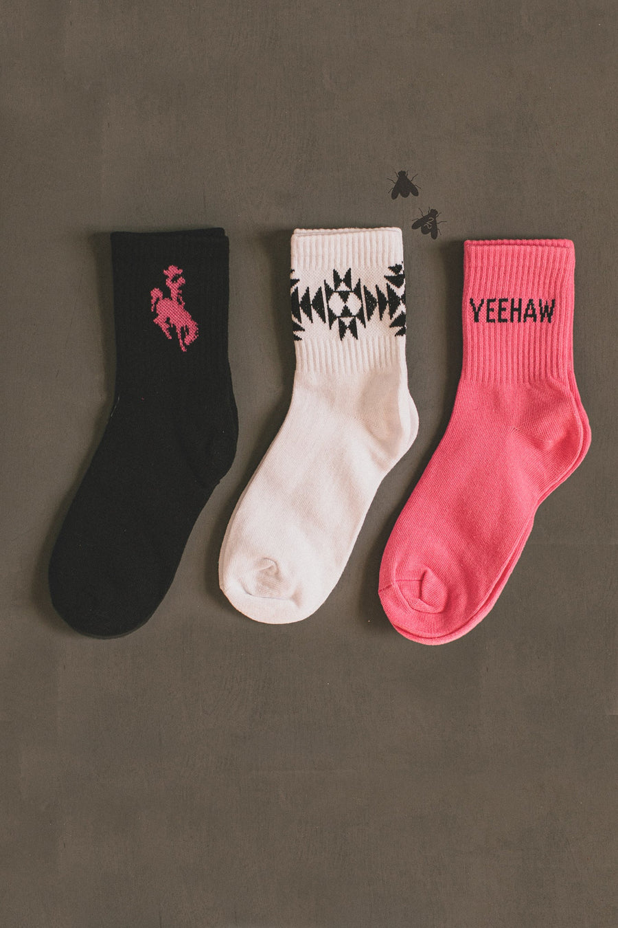 Pink Western Socks