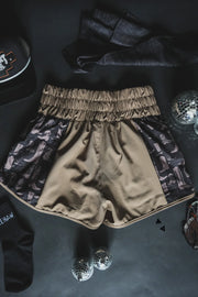 Short Round Athletic Shorts (Sand)