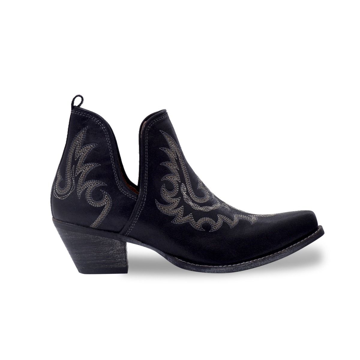 Lasso Black Stitch Bootie