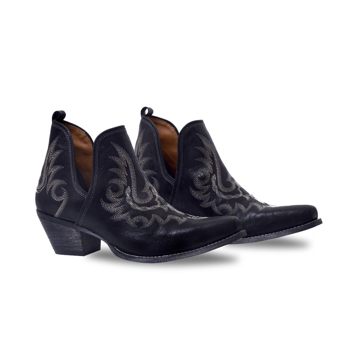 Lasso Black Stitch Bootie