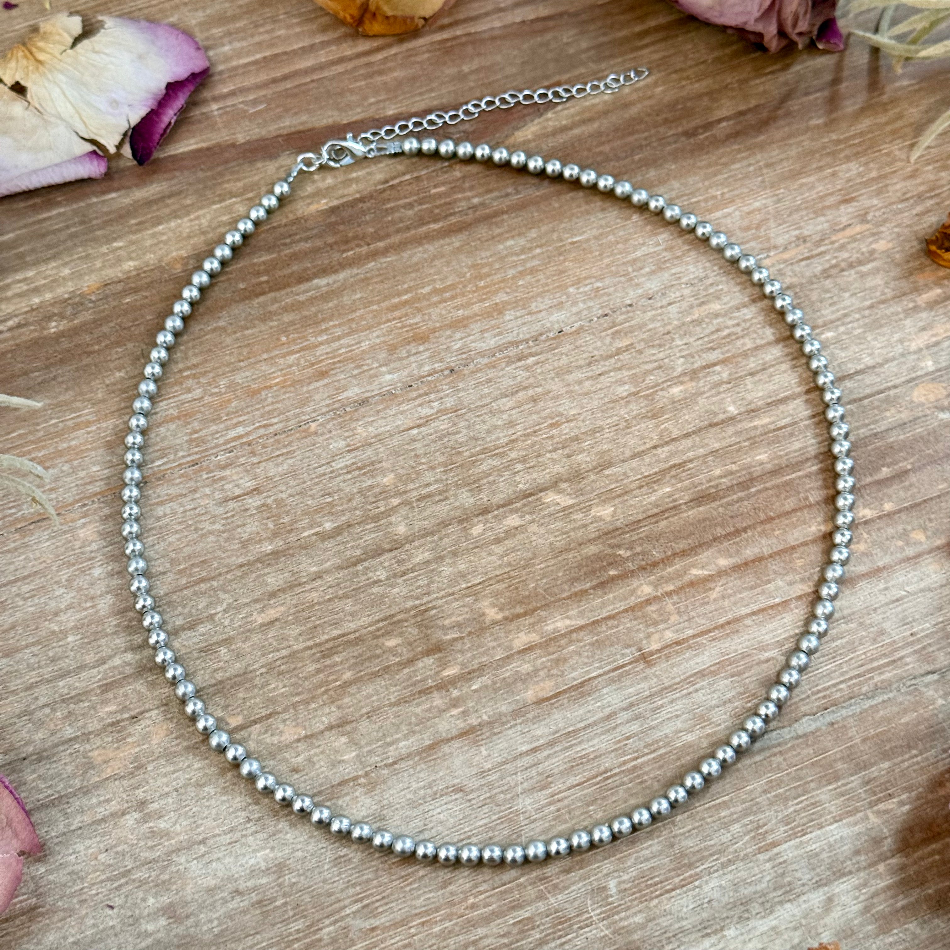 18 inch  4mm silver plated necklace