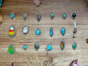 Sterling Silver & Turquoise Charms – Handmade by Jason Ogg & Shay Pfeiffer – USA Made – Pick Your Favorite