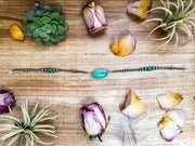 Sterling Silver & Turquoise Choker – 13” + Extender – In-House Silversmithing – Real Turquoise & Spiny Oyster Options