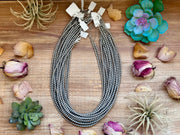 Silver-Plated 4 mm Bead Necklace – 20”