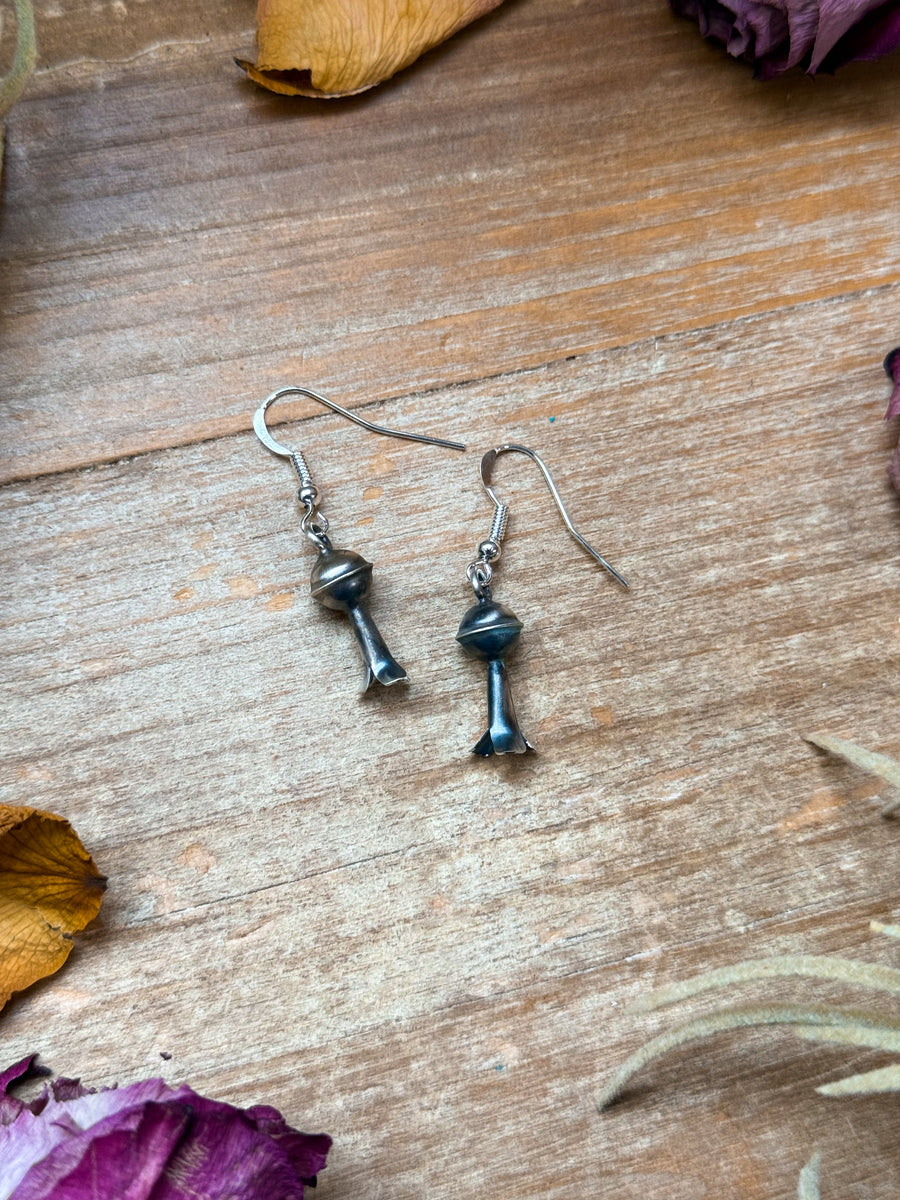 Sterling Silver Mini Blossom Dangle Earrings