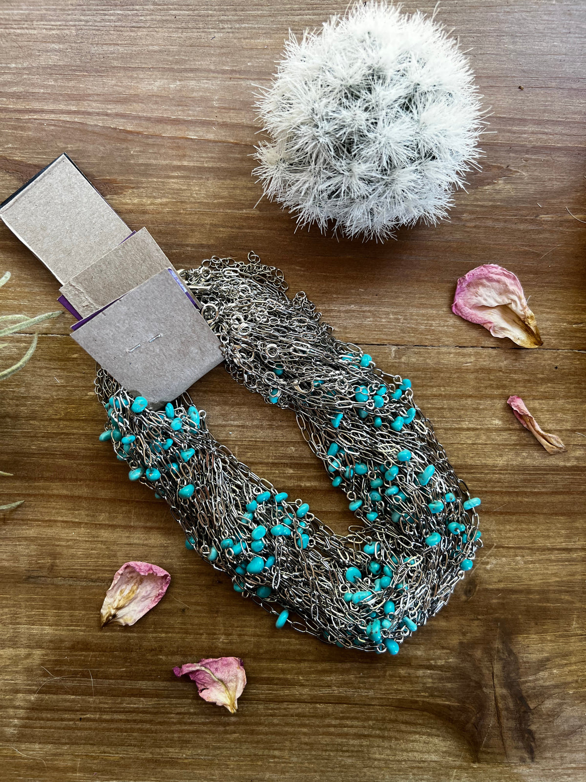 14 inch chain choker and Kingman turquoise
