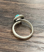 Circle turquoise ring