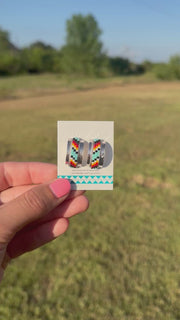Navajo Handmade Beaded Earrings 1
