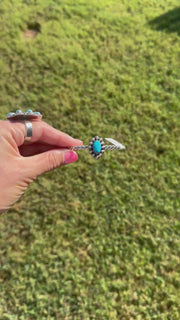 Navajo Handmade Kingman Oval Cuff