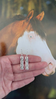 Navajo Handmade Aztec Dangle Earrings 2