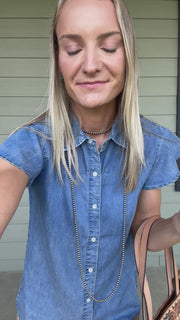 Dainty Denim Top