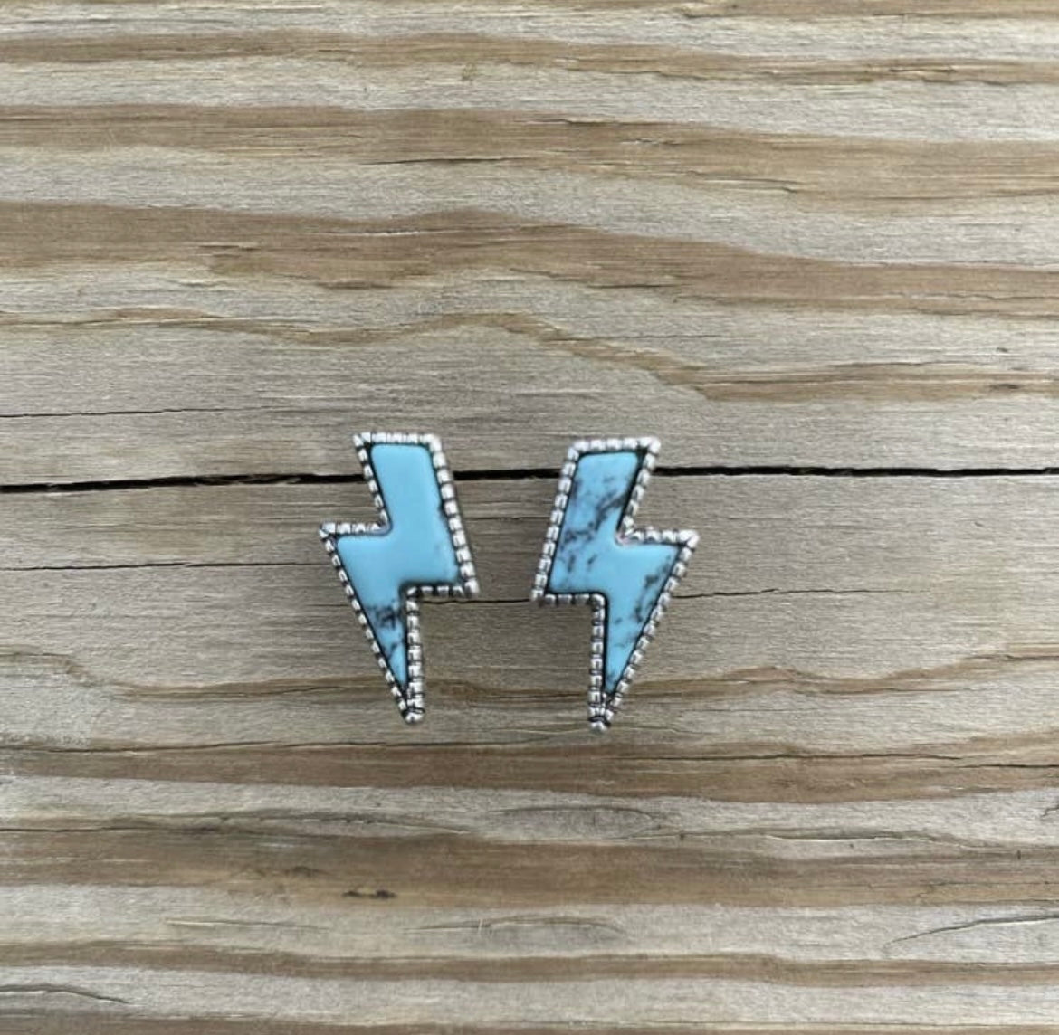 Lightening Bolt Stud Earrings