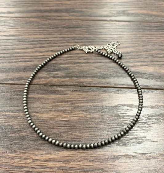 15” long faux Navajo pearl necklace C