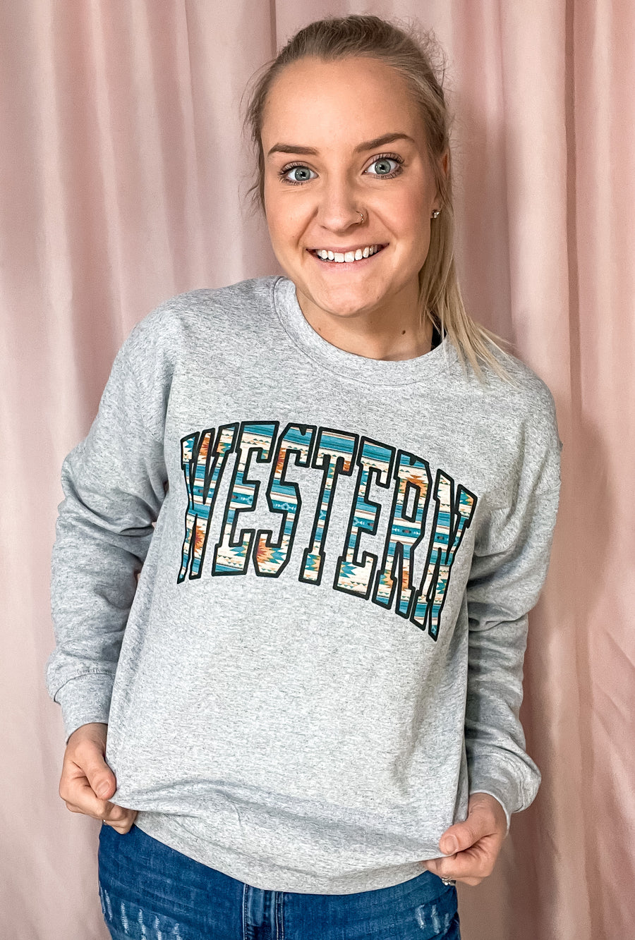 Western Aztec sweatshirt