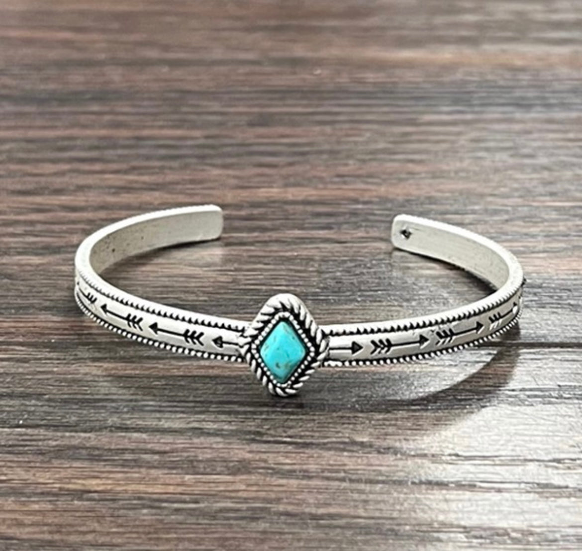 Turquoise diamond cuff bracelet 3