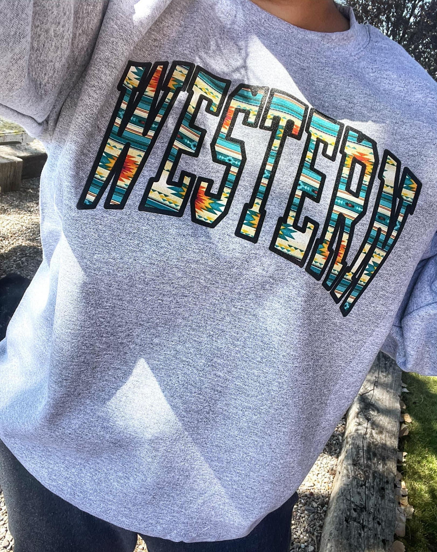 Western Aztec sweatshirt