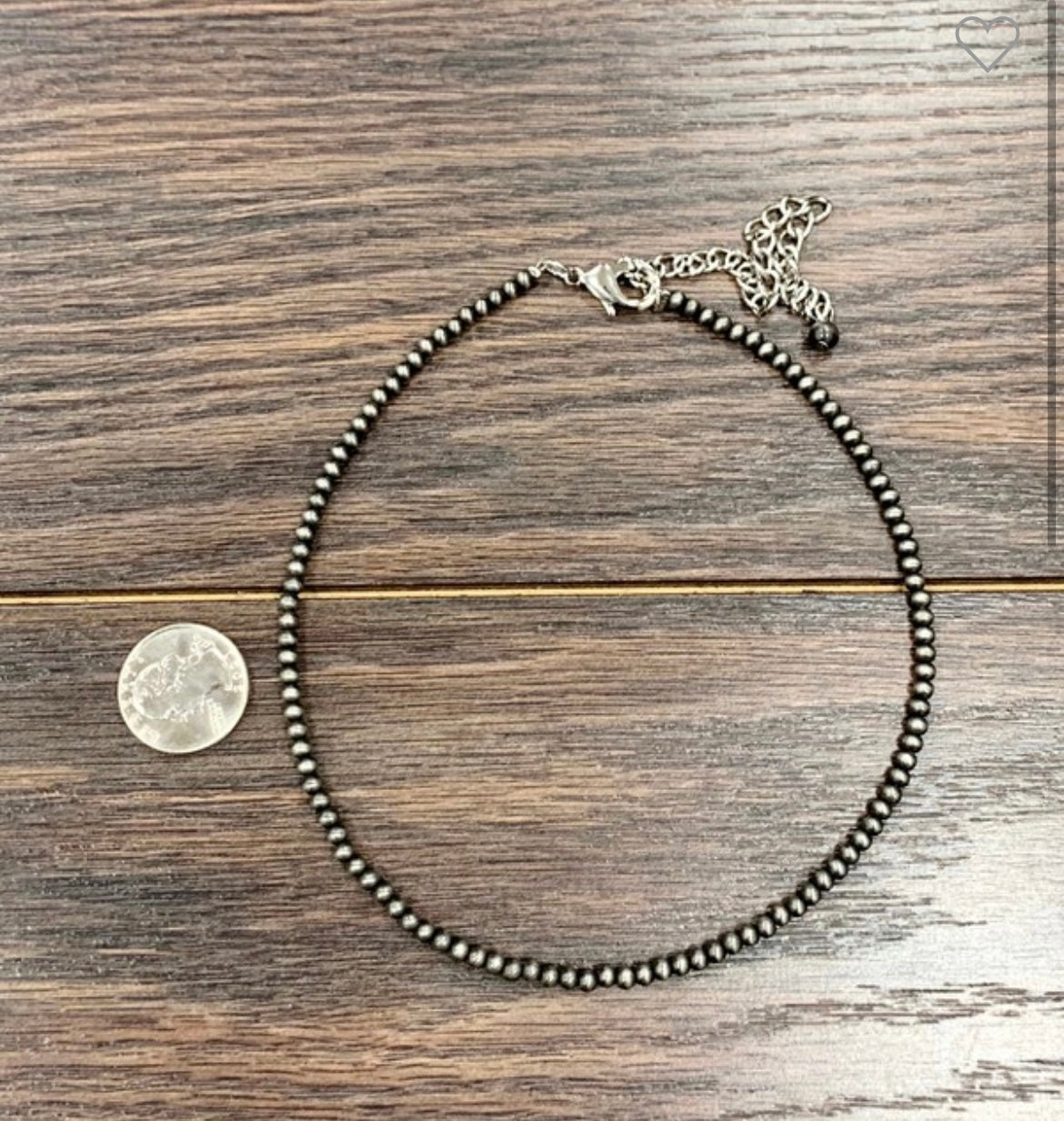15” long faux Navajo pearl necklace C